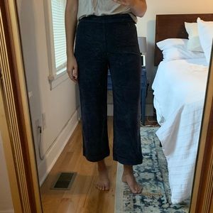 Madewell Navy Wide Leg Cords